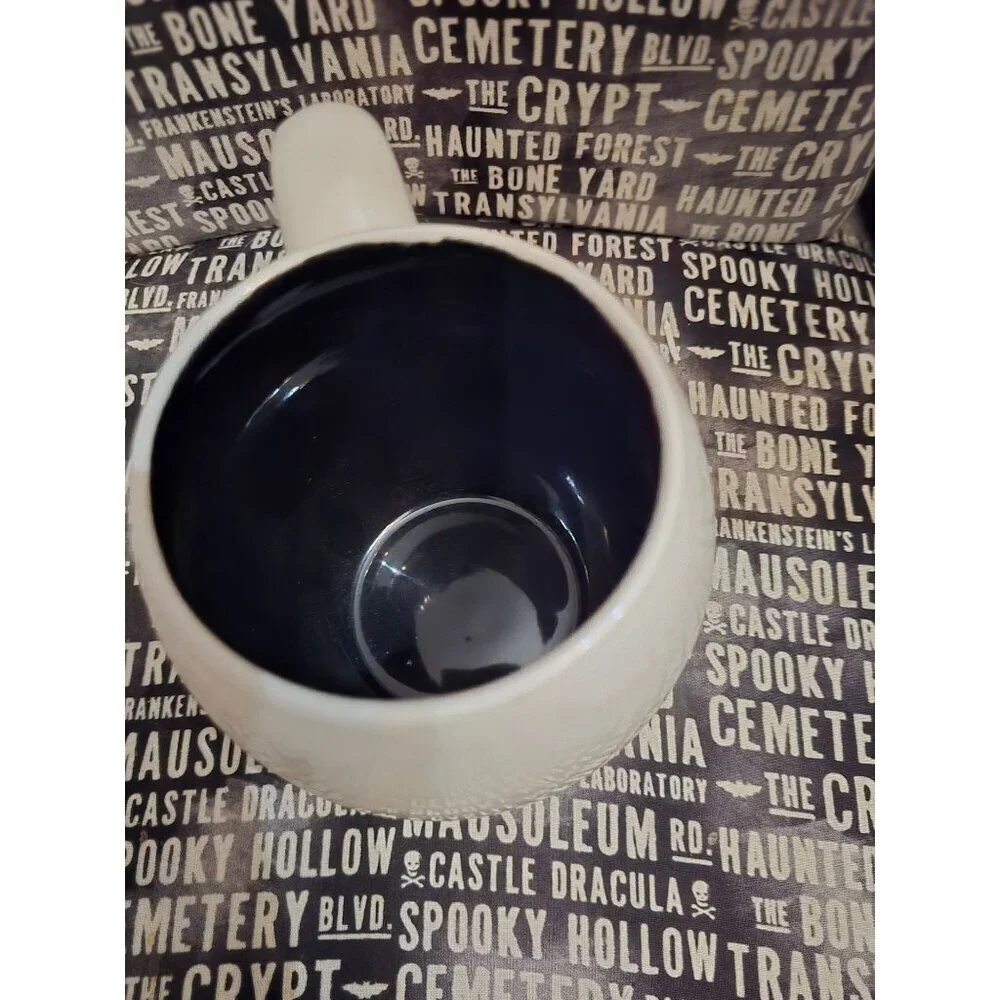 Rae Dunn Halloween Dancing Skeleton Halloween Coffee Mug